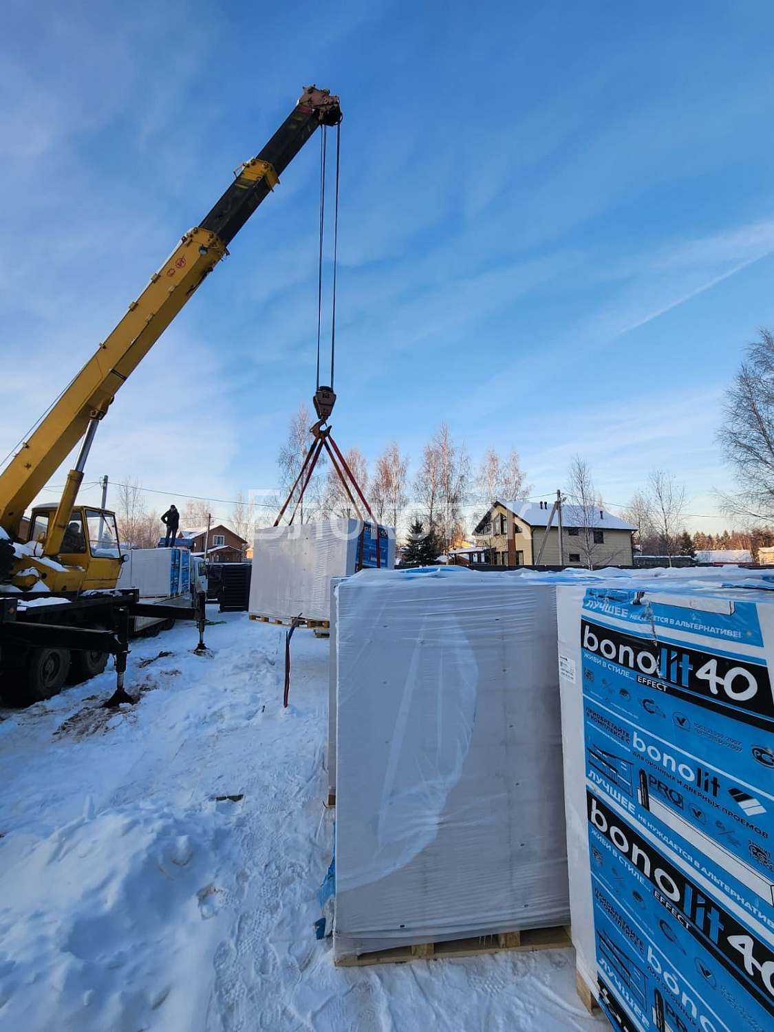Газобетонные блоки Бонолит Дмитров D400 625х200х500 стеновые